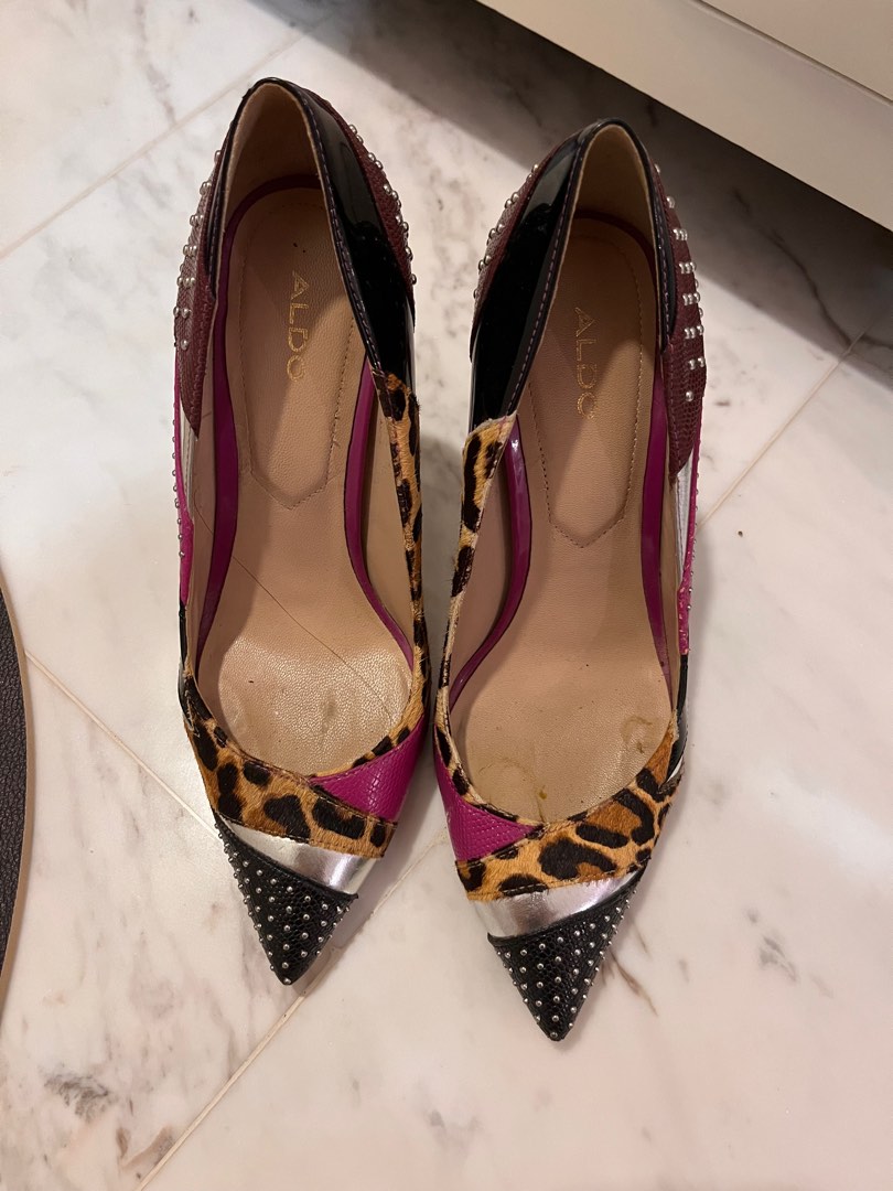 Aldo leopard heels sale