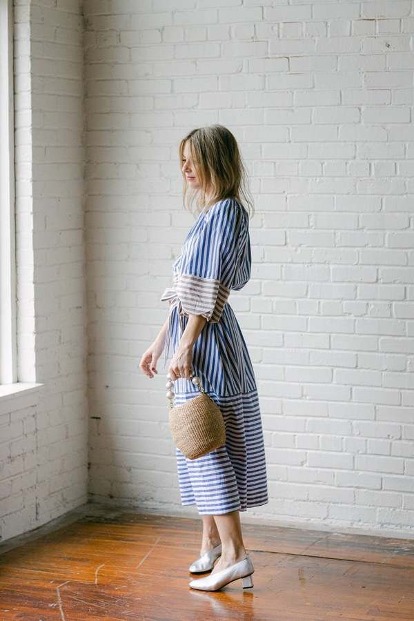 Apiece apart store striped dress