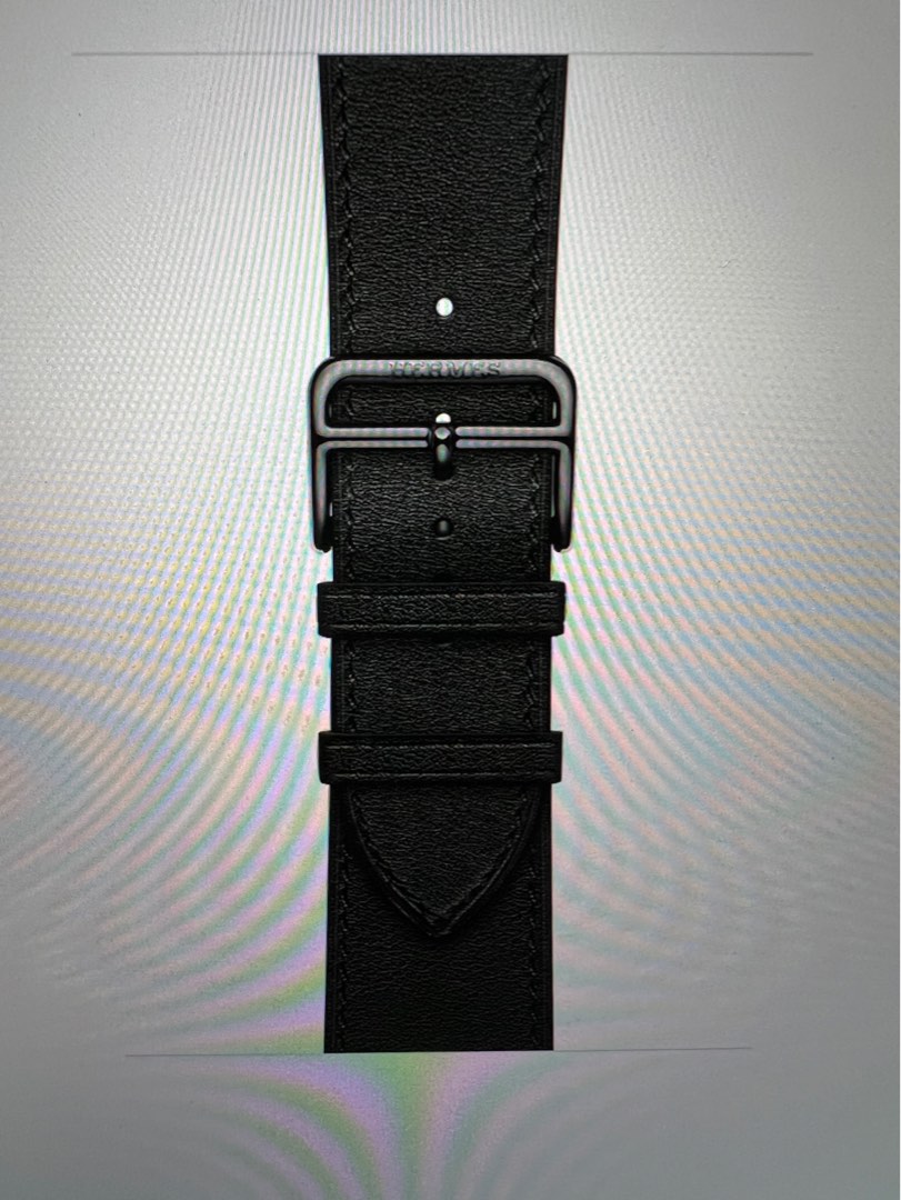 Hermès Apple Watch Single Tour Encre/Béton Swift 44mm