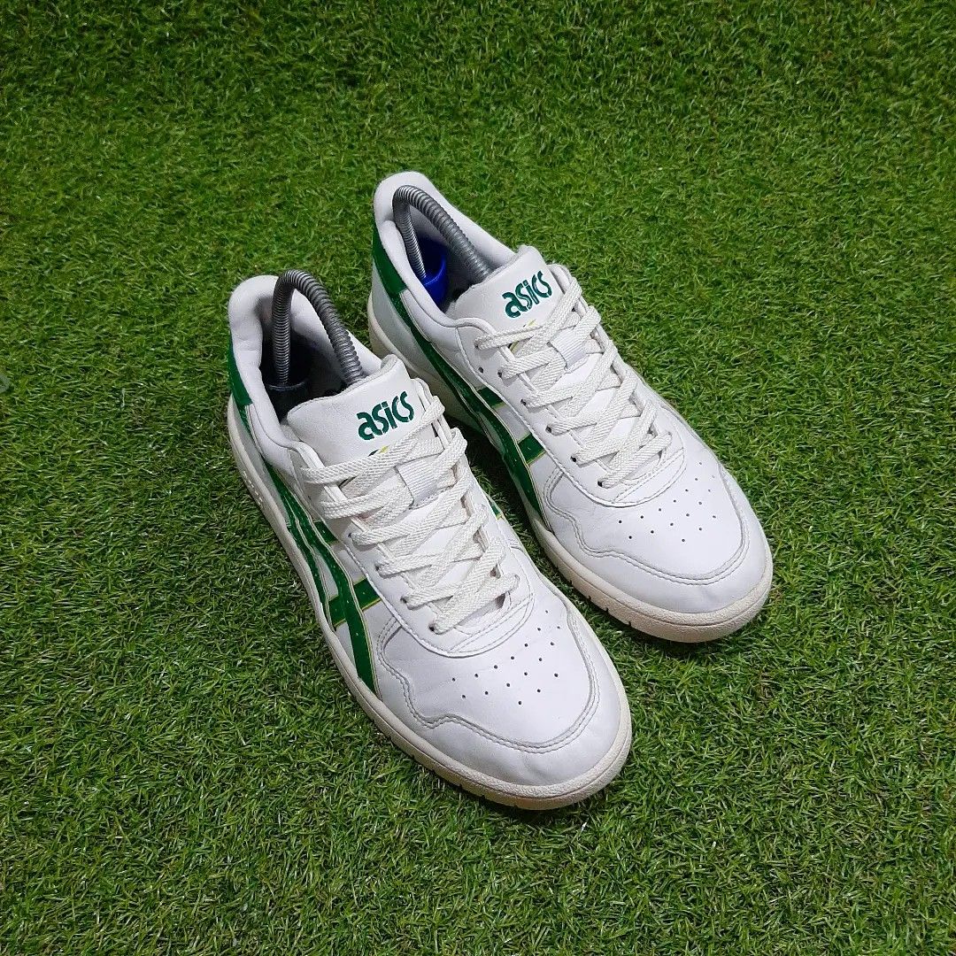 Asics Aaron White Green Leather
