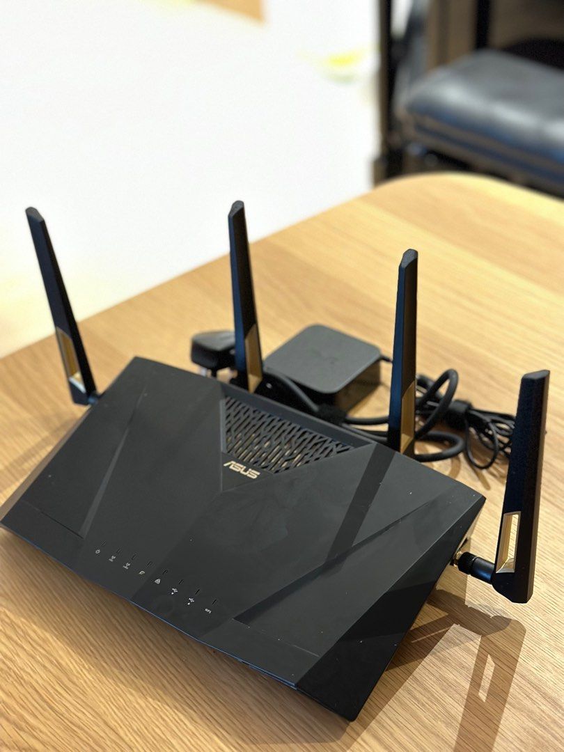 Asus wireless AX6000 Dual Band RT-AX88U Router, Computers & Tech, Parts ...