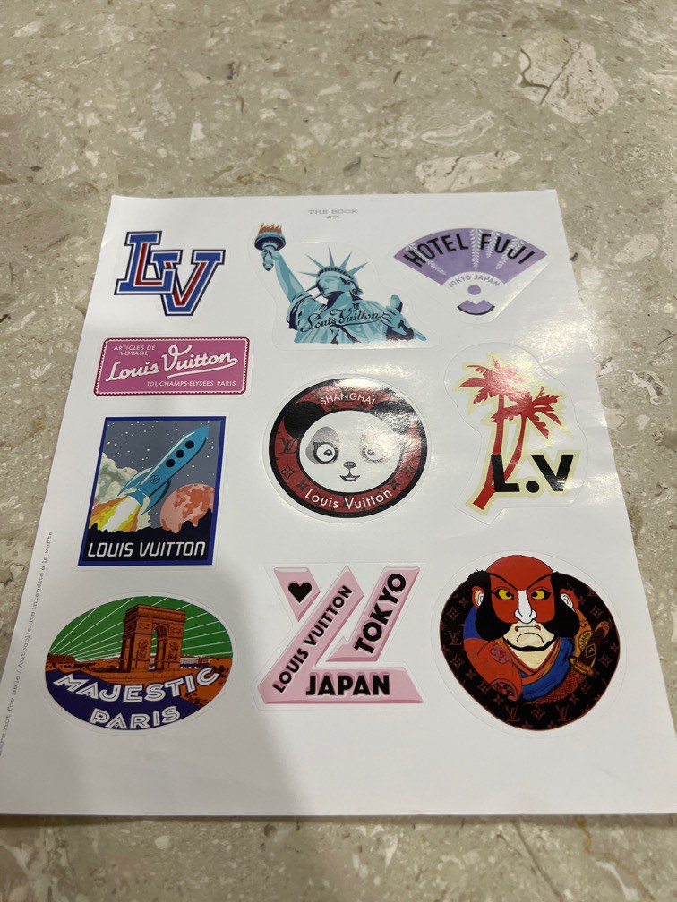 Louis Vuitton Series 2 Los Angeles Collectible Assorted Fashion Stickers