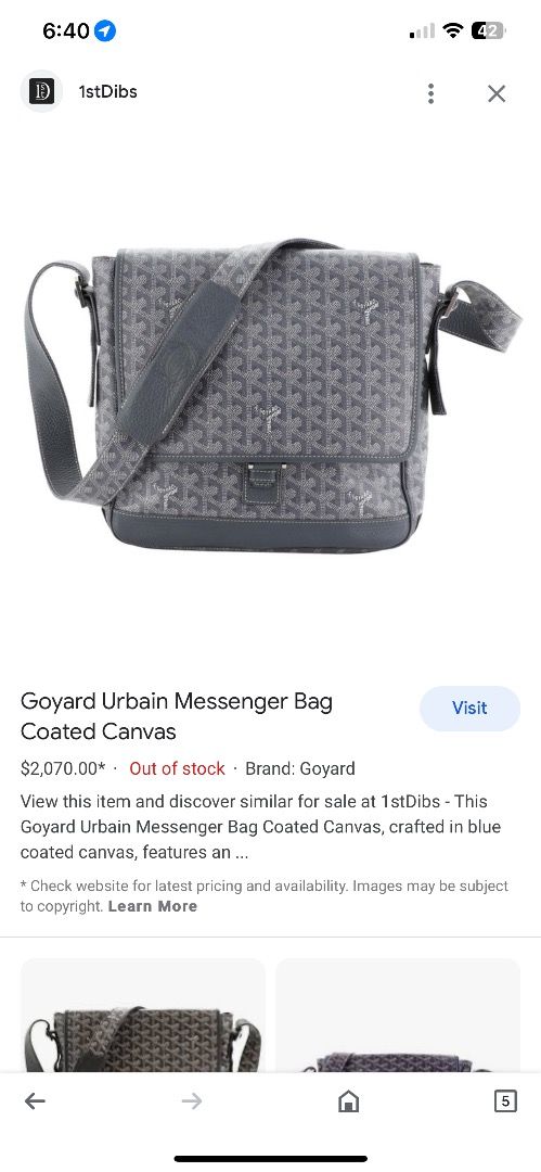 Goyard Messenger Bag - 3 For Sale on 1stDibs