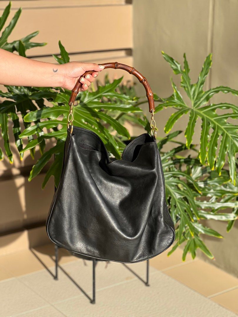 Gucci bamboo handle bag vintage top