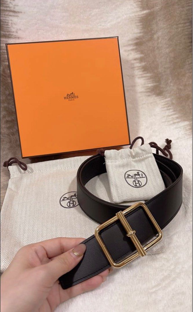 Hermes top reversible belt