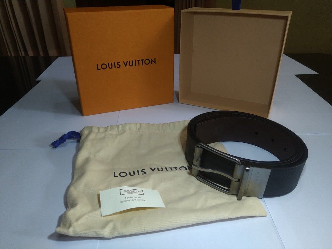 Authentic Louis Vuitton Damier Print 40mm Reversible Belt 95CM NEW