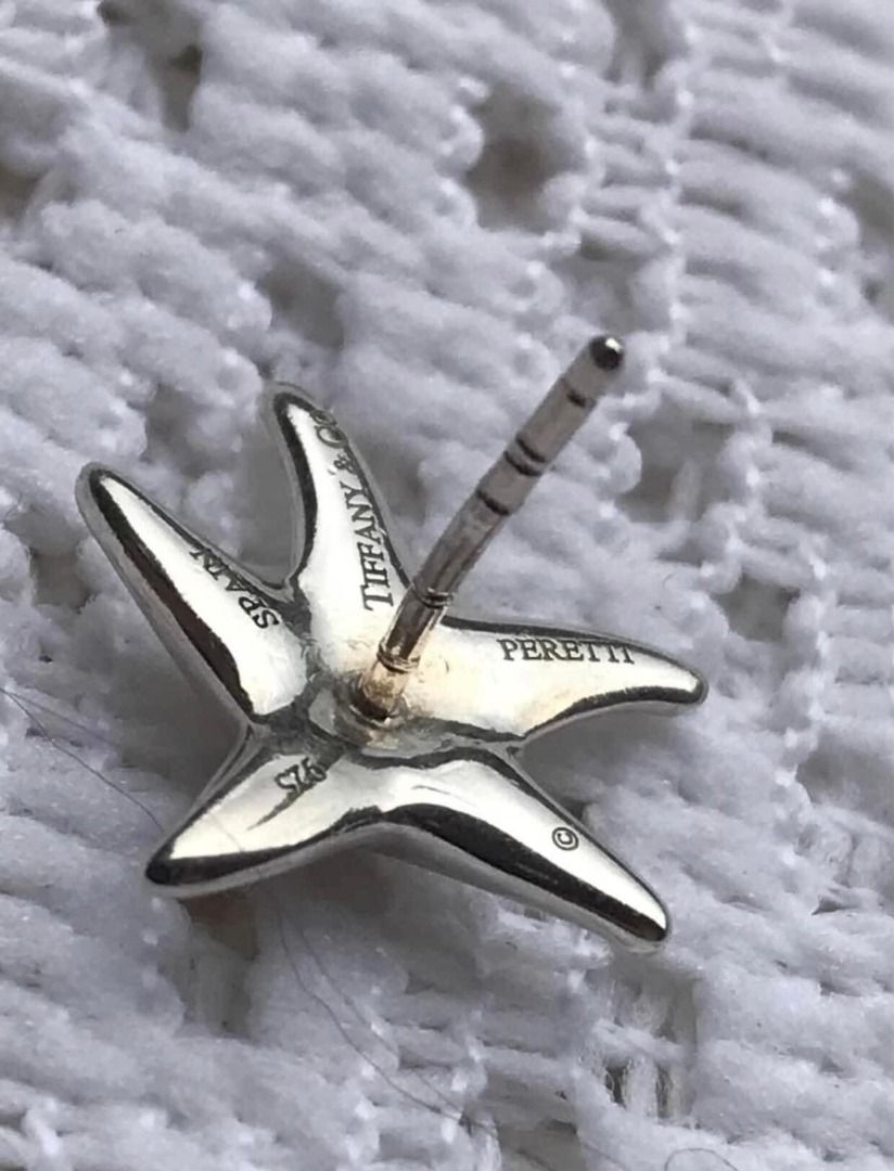 AUTHENTIC TIFFANY CO Starfish Silver Earrings
