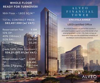 Ayala Ave Office  Space Alveo Financial Tower