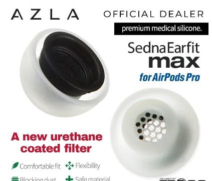 AZLA Sedna Earfit MAX Eartips for Apple AirPods Pro Earphone