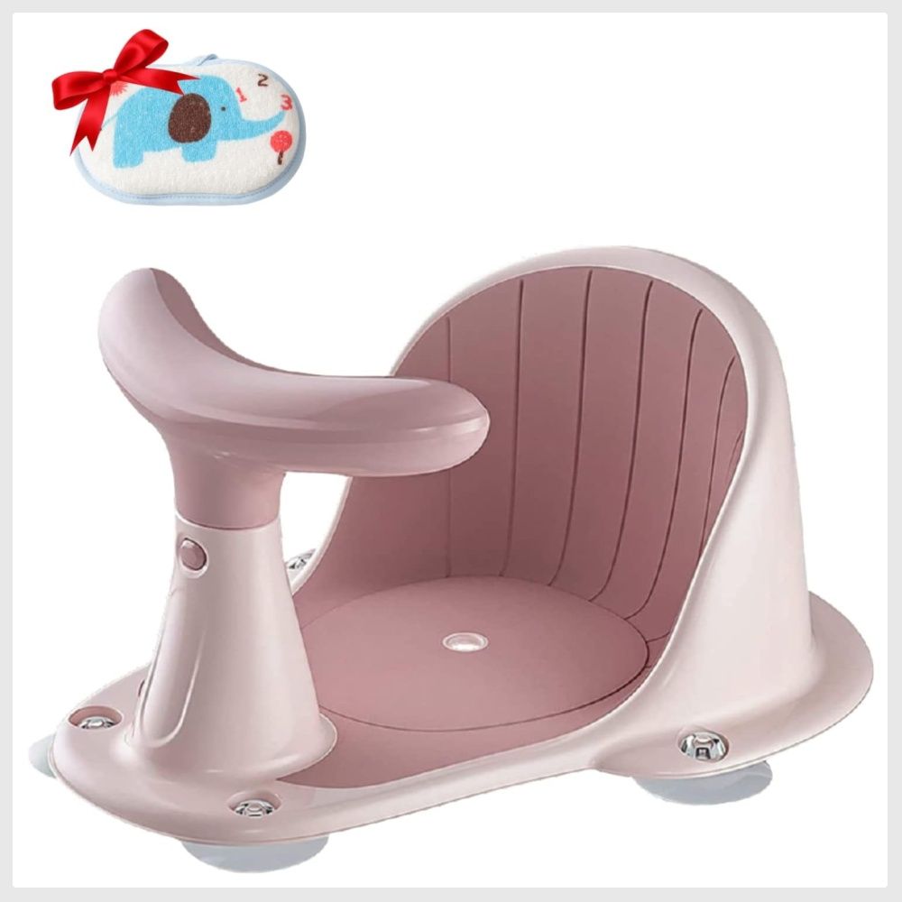 Baby Bath Seat for Babies 3 Months Up Infant Bathtub Seats for Sitting up in The tub Bath Tub Seater for Baby with Baby Bath Pink Babies Kids