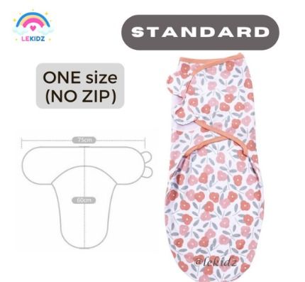 Standard swaddle size clearance