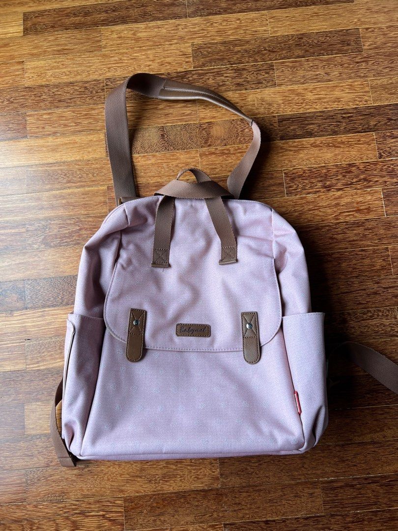 BabyMel Robyn Convertible Diaper Bag Dusty Pink
