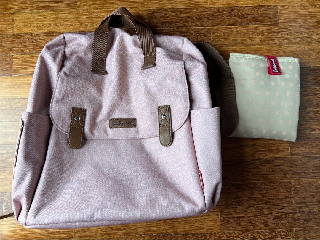 BabyMel Robyn Convertible Diaper Bag Dusty Pink Babies Kids