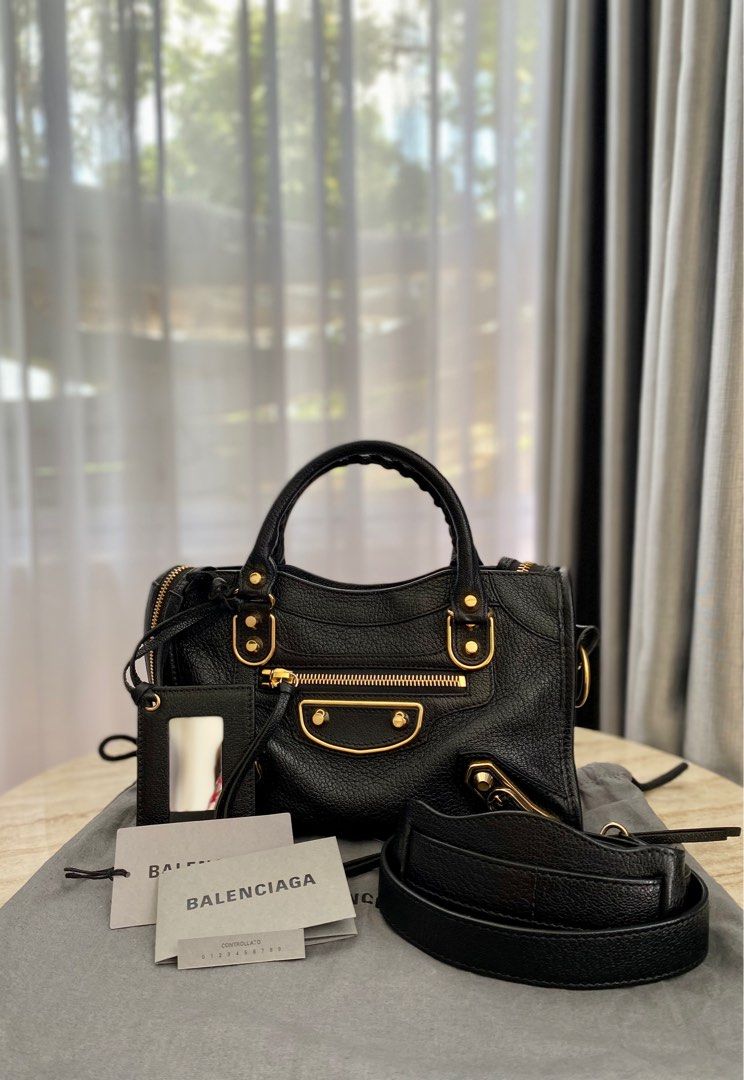 Balenciaga mini outlet city edge black