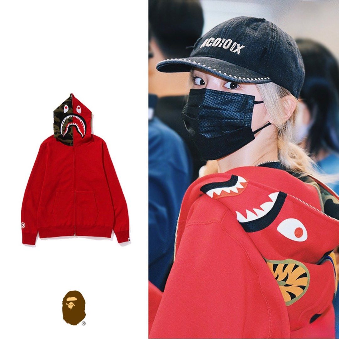 BAPE SHARK FULL ZIP HOODIE Men s Fashion Tops Sets Hoodies on