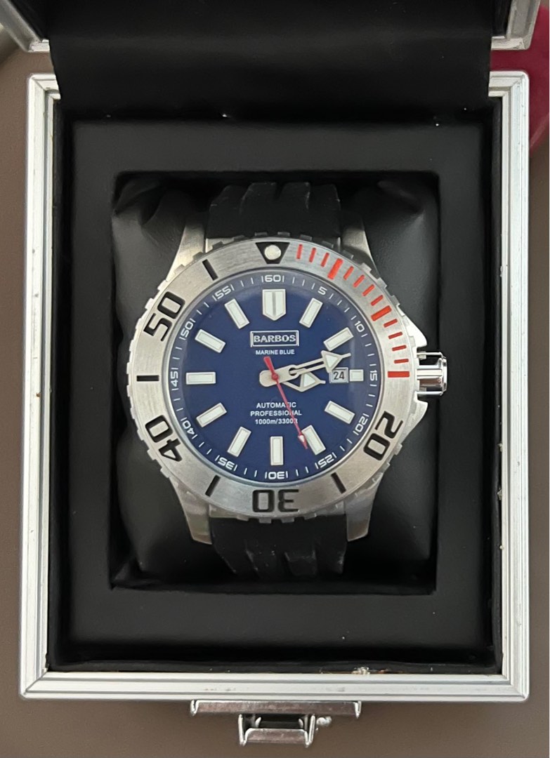 Barbos Marine Blue Seiko Citizen Orient Luxury Watches on