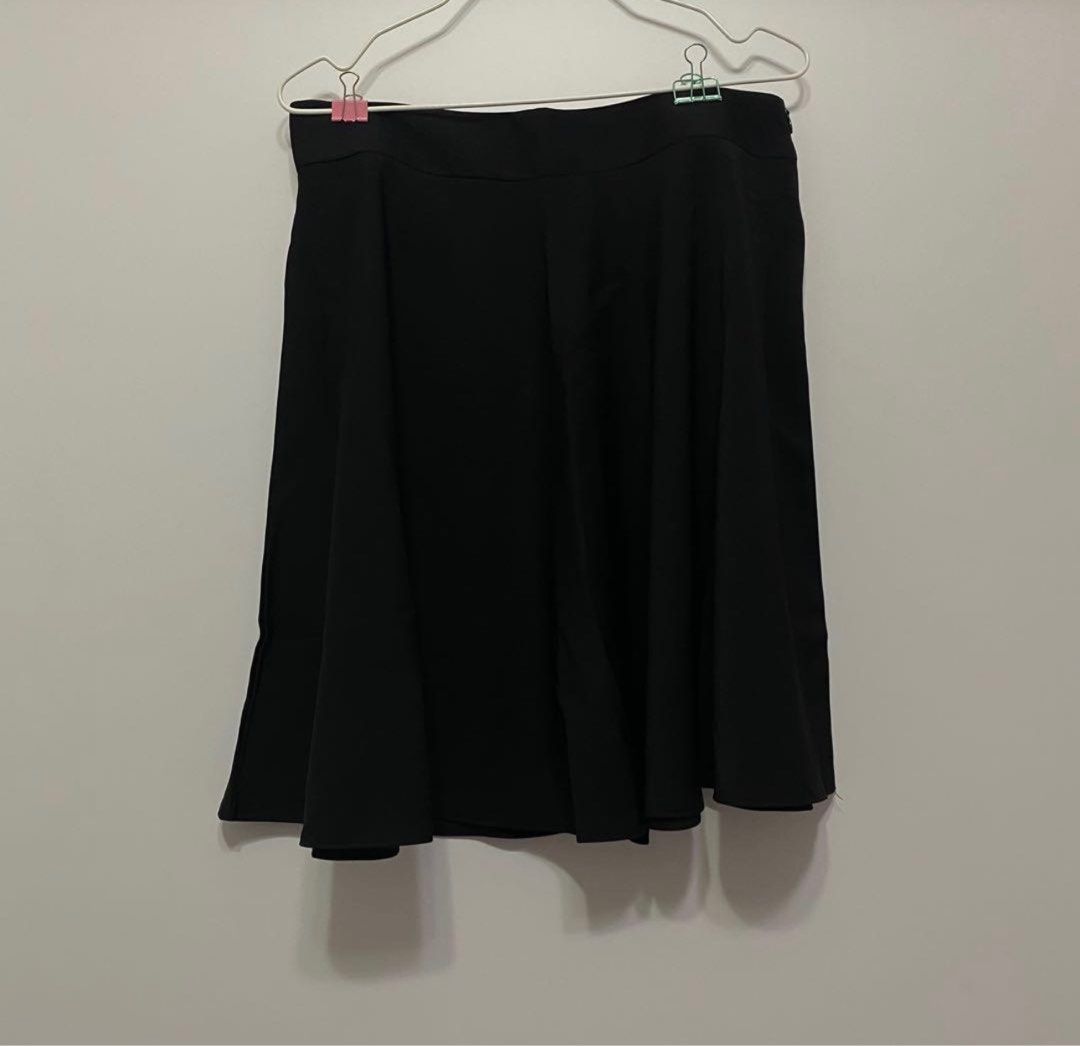 Black work online skirt with zip