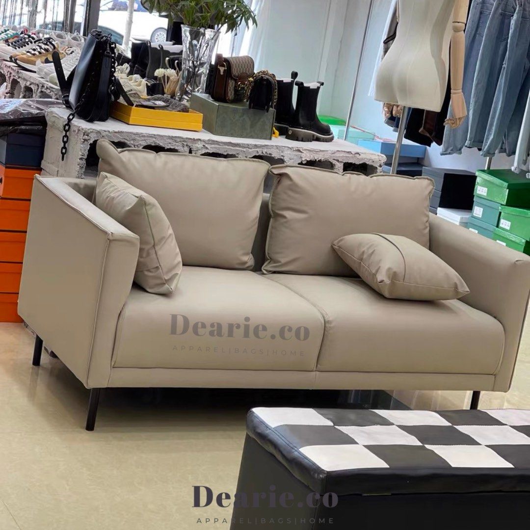 Curated visual reference: Brand New Faux Leather Sofa Set Scandinavian Modern 4 Seater Photo Inspiration