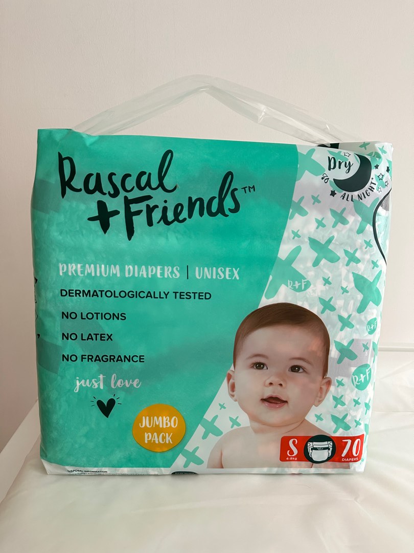 Brand New Rascal + Friends Diapers Size S, Babies & Kids, Bathing