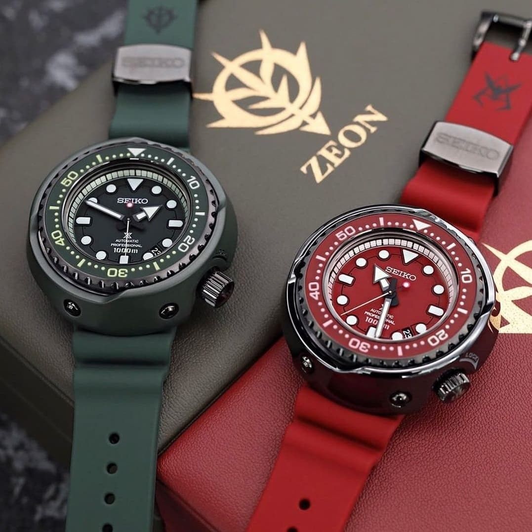 Brand New Seiko Prospex Automatic Professional 1000m Emperor Tuna Mobile Suit Gundam 40th Anniversary Limited 1000 Pcs SBDX027 SLA029 SBDX029 SLA031 Men s Fashion Watches Accessories Watches on Carous...