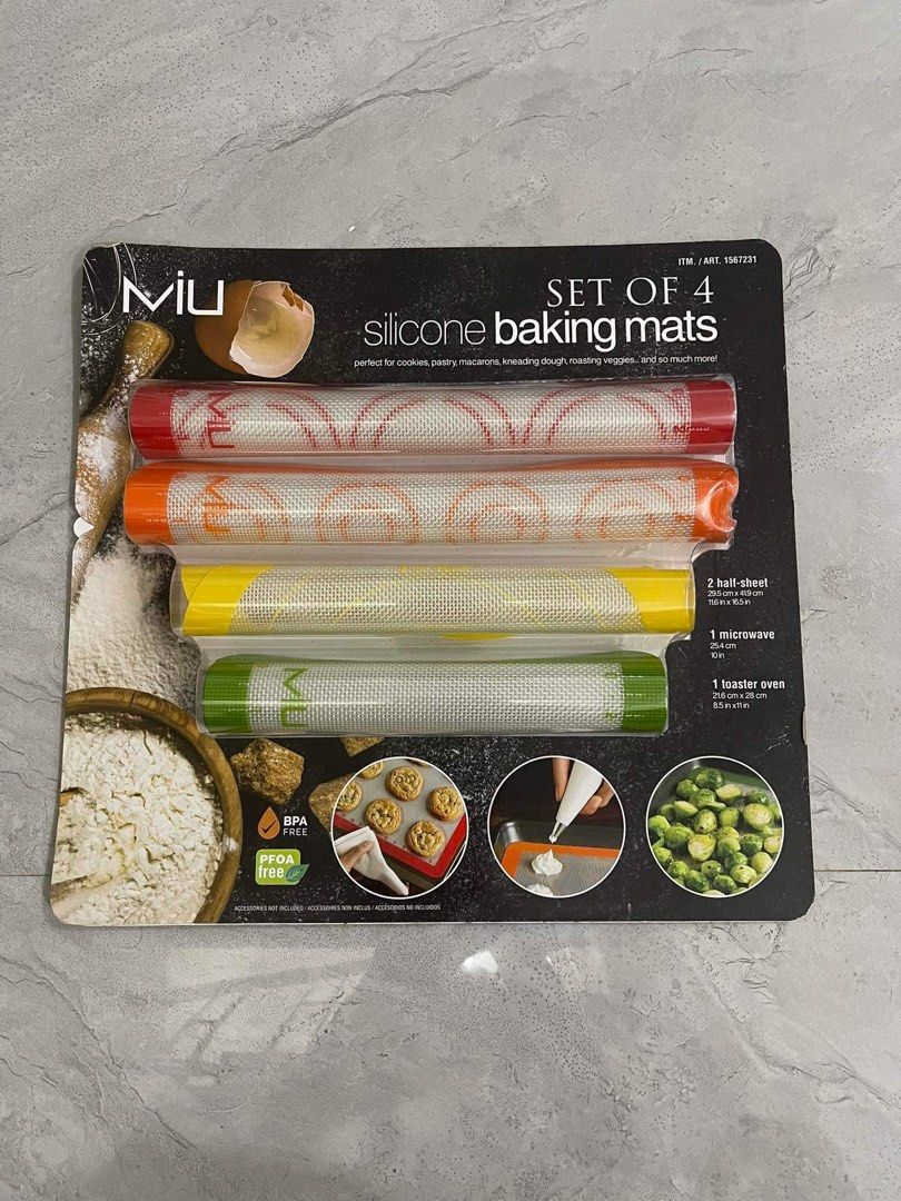 Brandnew Miu Silicon Baking Mats Set of 4 Furniture Home Living