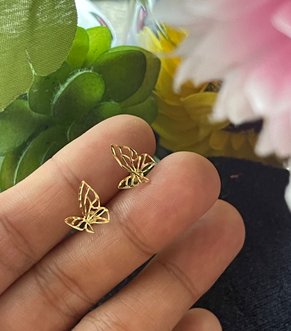 Cute small gold earrings sale