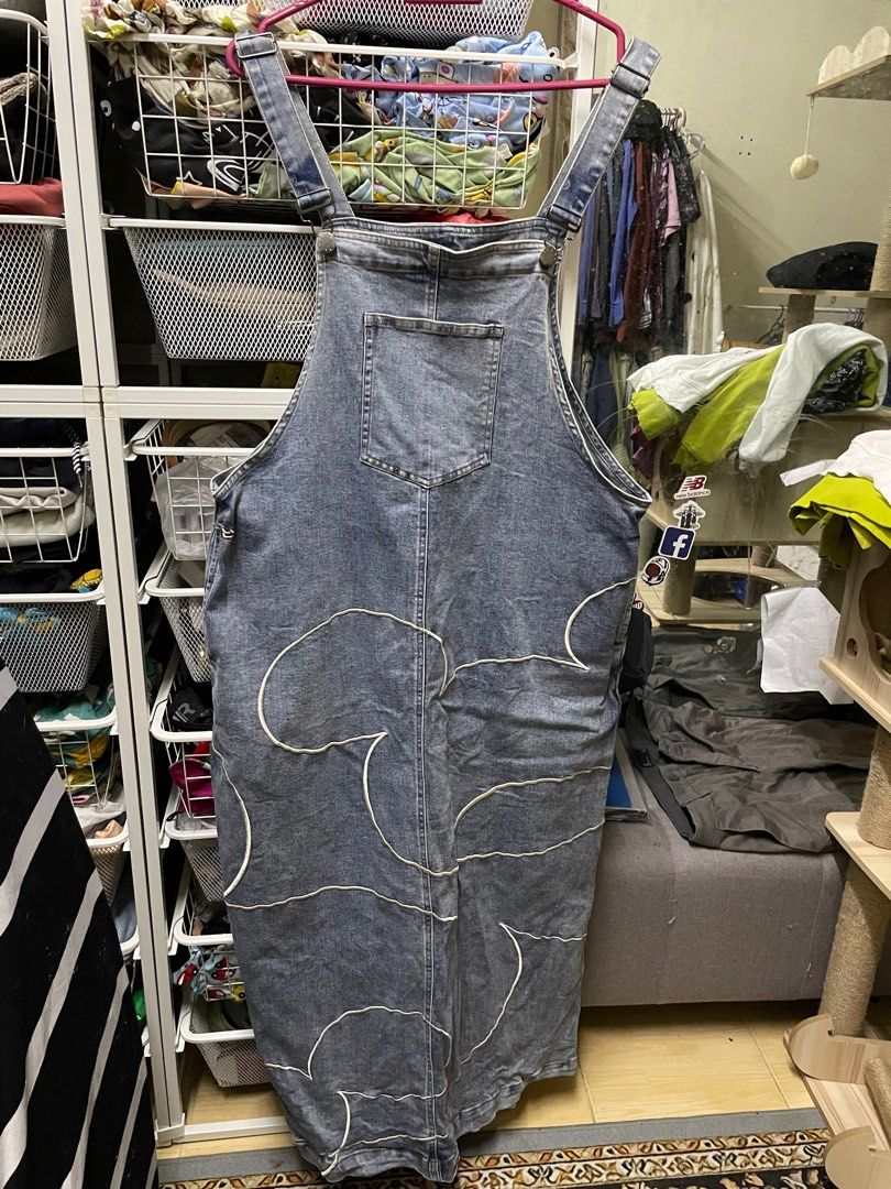 Calaqisya Disney Mickey Friend Overall Denim Dress