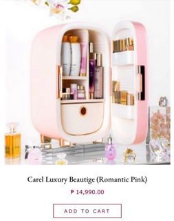 Carel Beauty Cosmetics fridge
