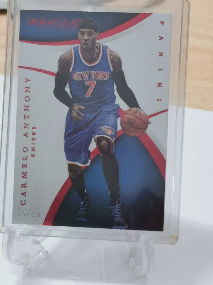 Carmelo Anthony Immaculate Collection 04/25 Red Rare Panini NBA ...