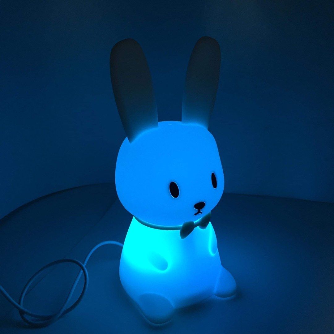 CASA LIFE Rechargeable Room Bunny RGB Night Light Furniture