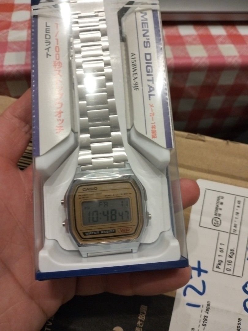 Casio a158 cheap gold
