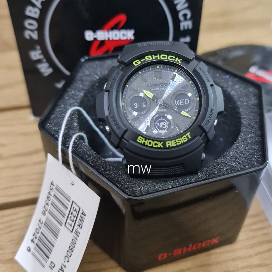 CASIO G SHOCK AWR M100SDC Tough Solar Ana Digi World Time 5 Alarms