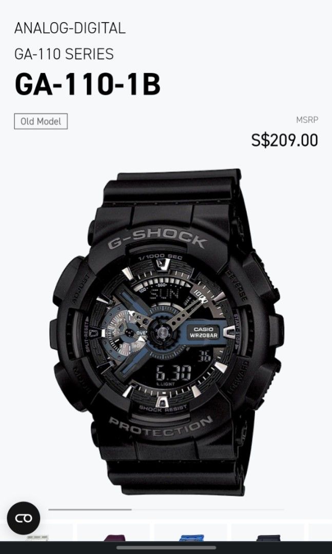 Casio g clearance 110