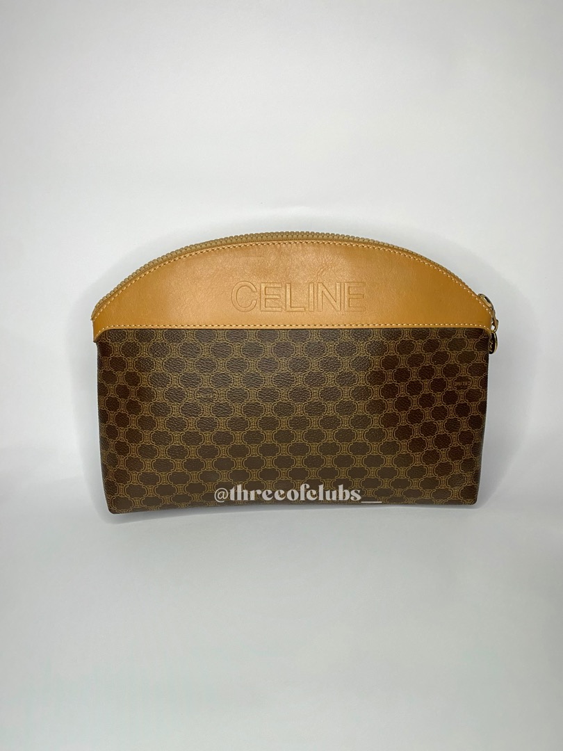 Celine Vintage Macadam Pochette, Luxury, Bags & Wallets on Carousell