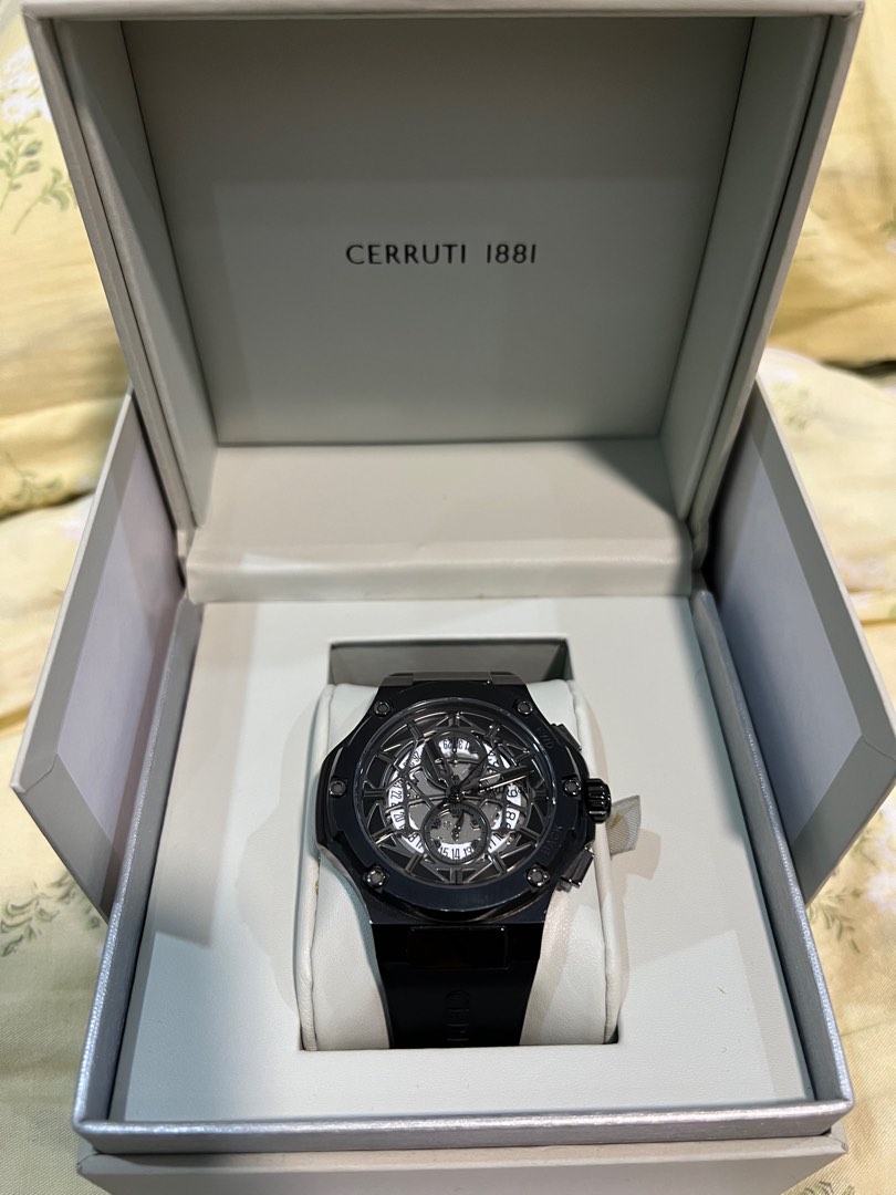 Cerruti 1881 Special All Black Colourway, Men's Fashion, Watches ...