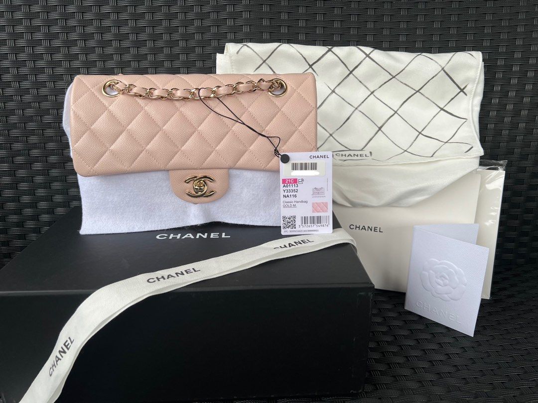 Chanel classic flap in small LGHW, Luxury, Bags & Wallets on Carousell