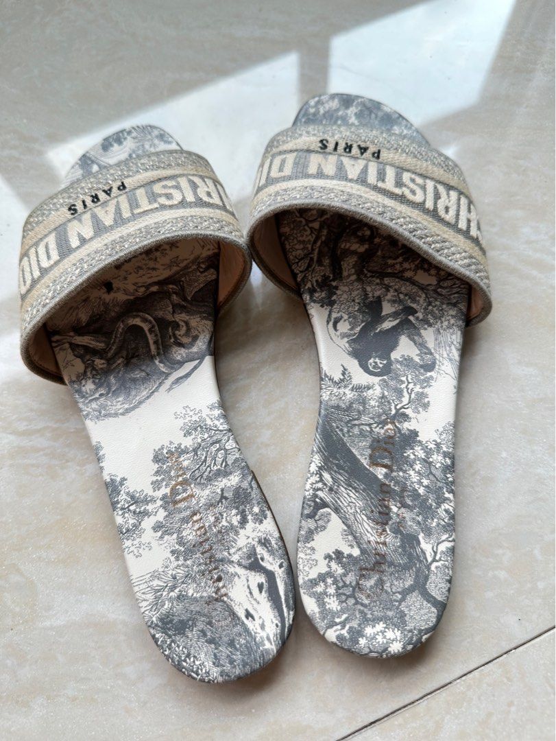 Dior grey slides outlet