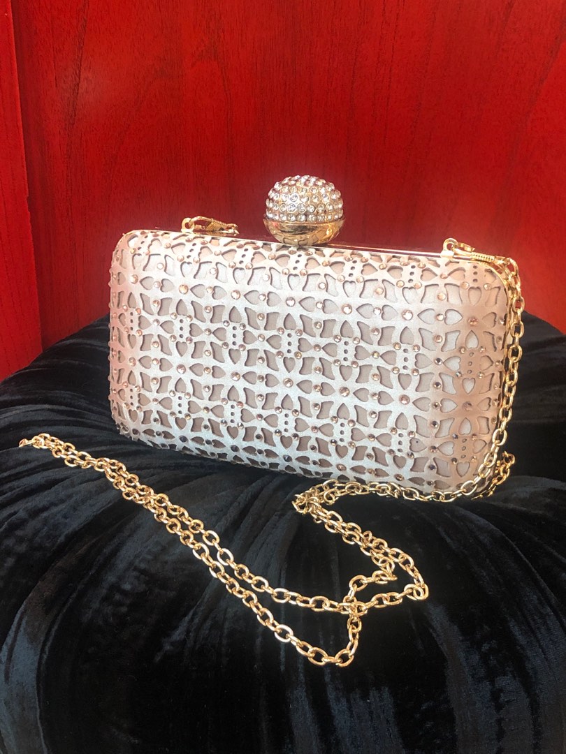 Gold bridal clutch best sale bag