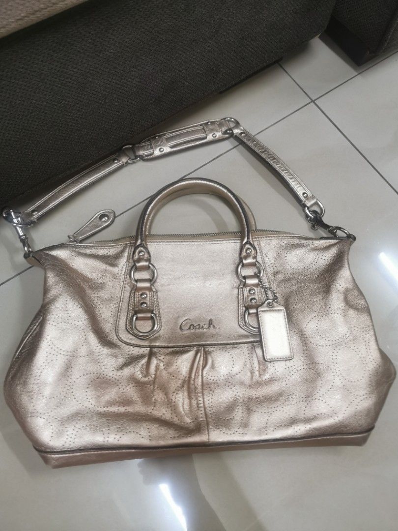 Coach Bag | Medium Size | Silver Black