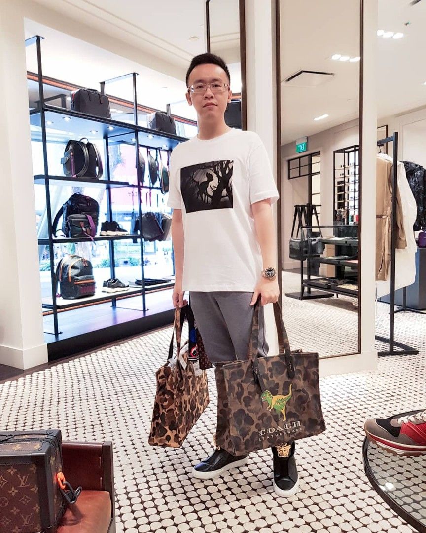Coach camo tote top
