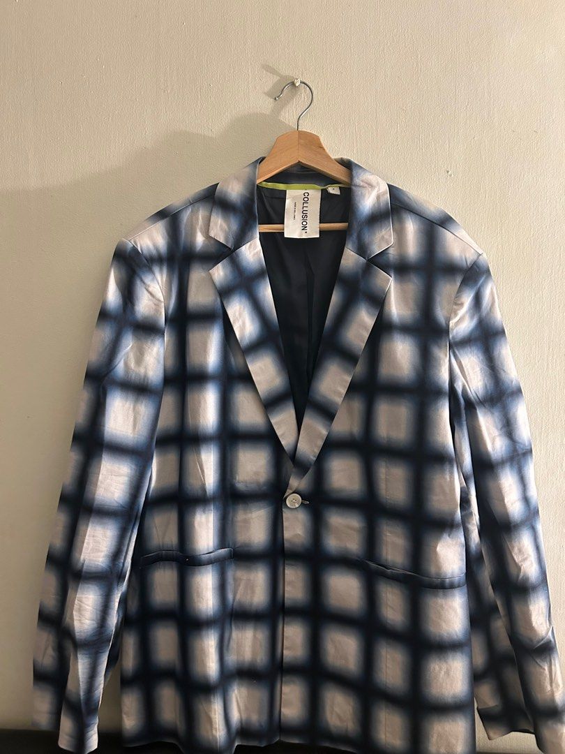 Check blazer outlet coat