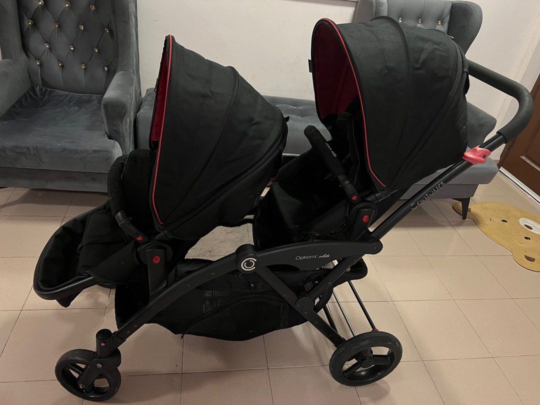 Contour Elite Tandem Black Red Babies Kids Going Out