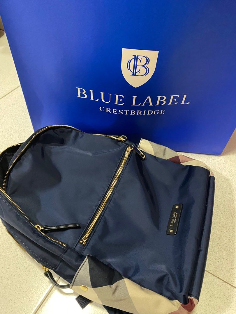Crestbridge Blue Label Backpack, Luxury, Bags & Wallets on Carousell