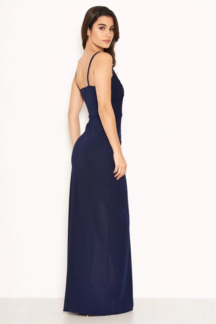 Ax paris crochet lace front maxi dress top