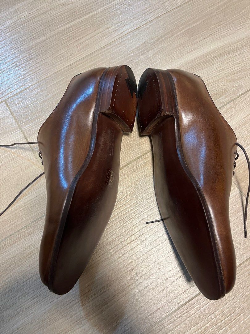 Crockett & Jones Handgrade Dark Brown whole cut oxford, 男裝, 鞋