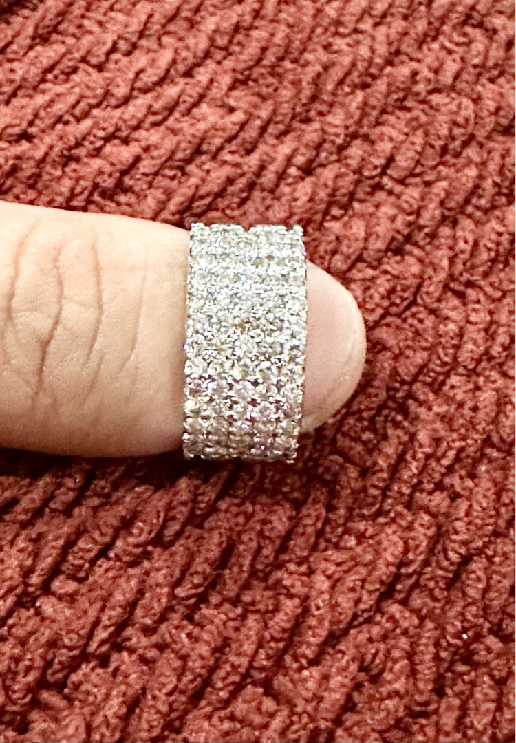 5 layer shop diamond band ring