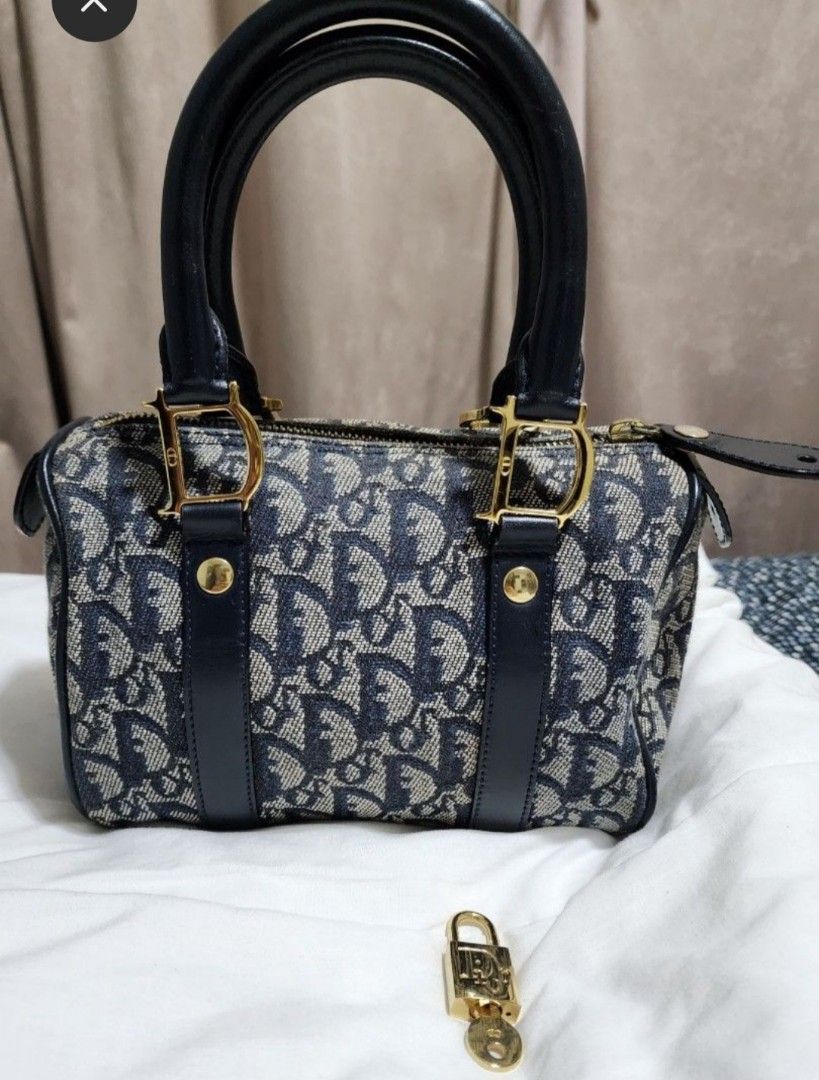 Dior Vintage Trotter Boston Bowler 30 Bag