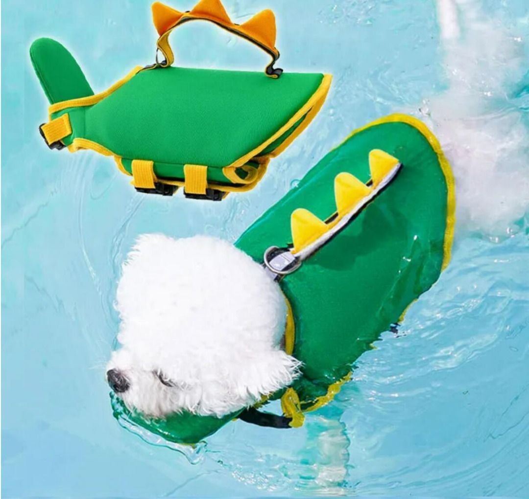 Inflatable dog life jacket store