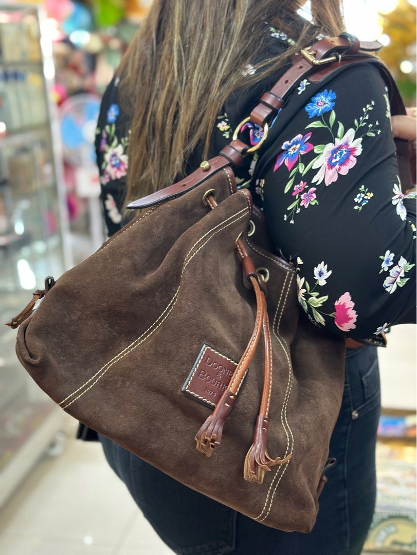 Dooney and hotsell bourke suede satchel