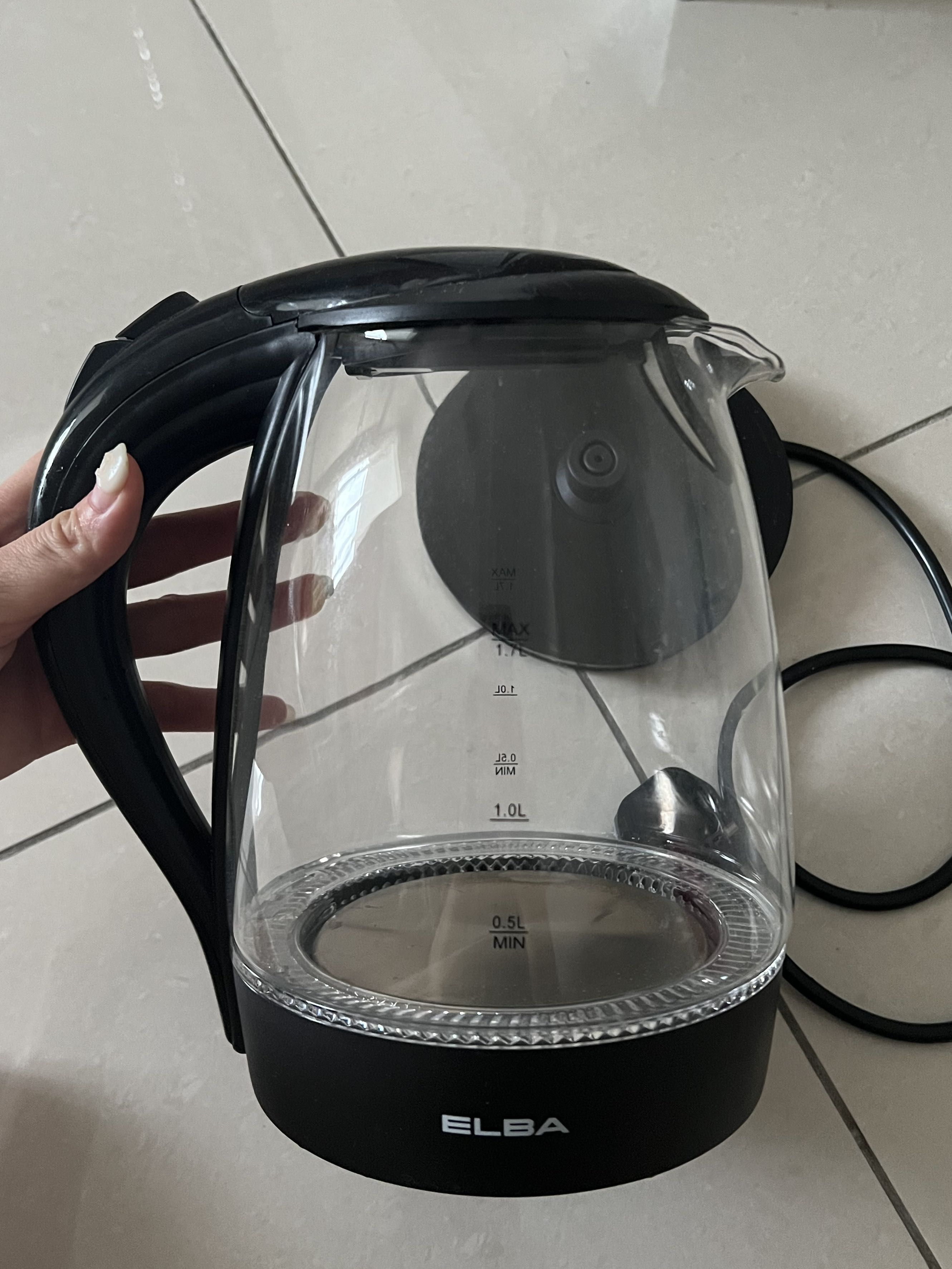 Elba cheap glass kettle